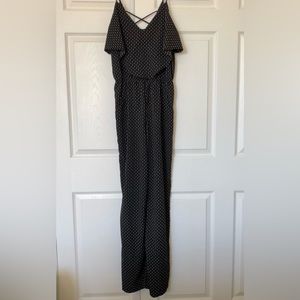 Strappy Jumpsuit in black and white in Small, Like Mynded brand.
